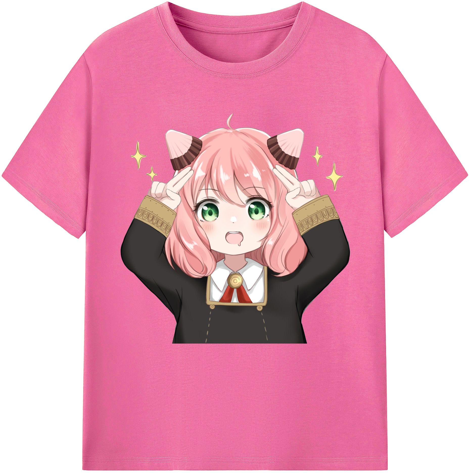 （画像用） SPY×FAMILY间谍家家酒 レディースカジュアルプリントTシャツ（綿100％）